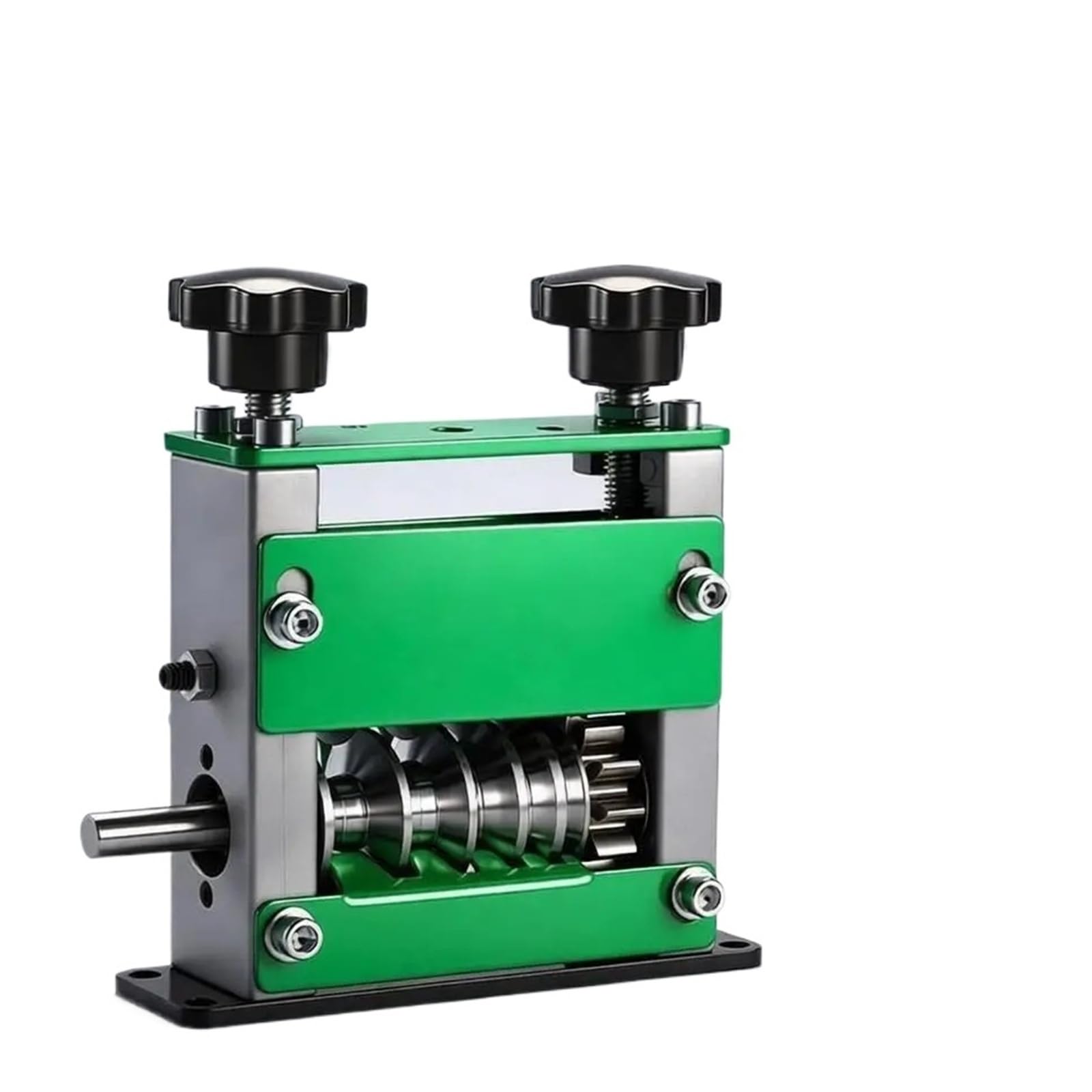 Airyssfu Groen Wire Stripper, Manual Dual-Drive Wire Stripper, 1-17Mm Scrap Wire And Copper Wire Cables(Groen)