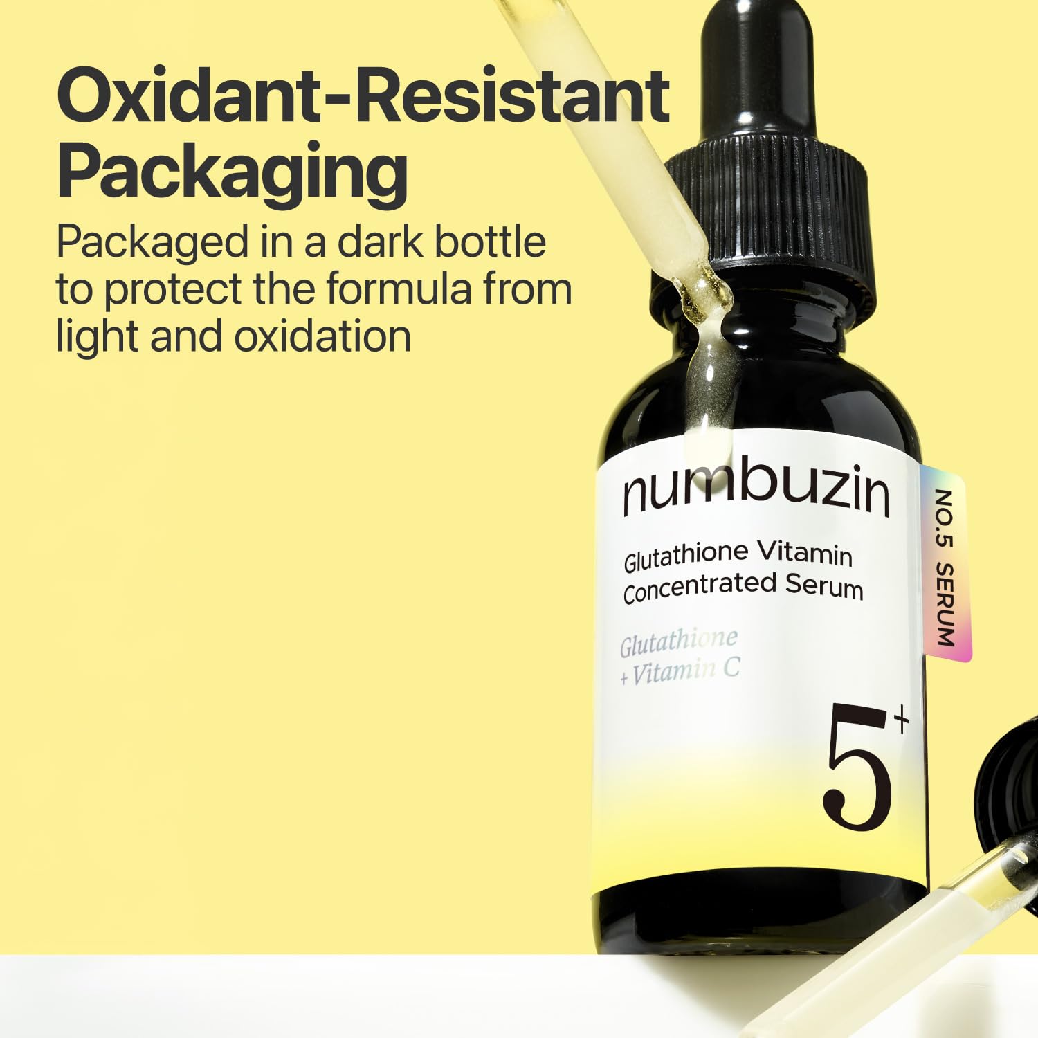 numbuzin glutathione vitamin concentrated serum No.5+  PIYONNA Stop using the product if redness numbuzin] No.5+ Glutathione Vitamin Concentrated