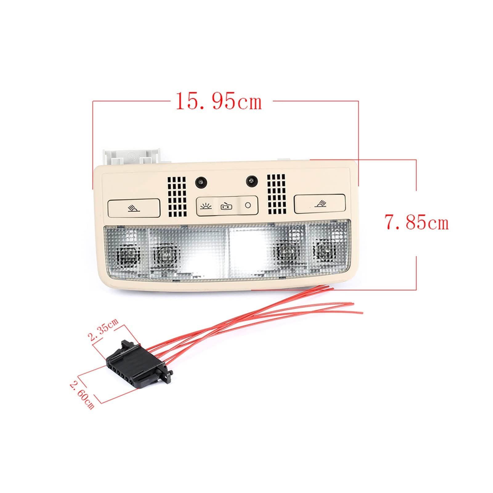 3BD 947 105 Lámpara de Lectura Interior de luz de cúpula automática 3bd9471052en 3bd9471052en Compatible for VW Compatible for Passat B5 3BD 947 105 Guantera