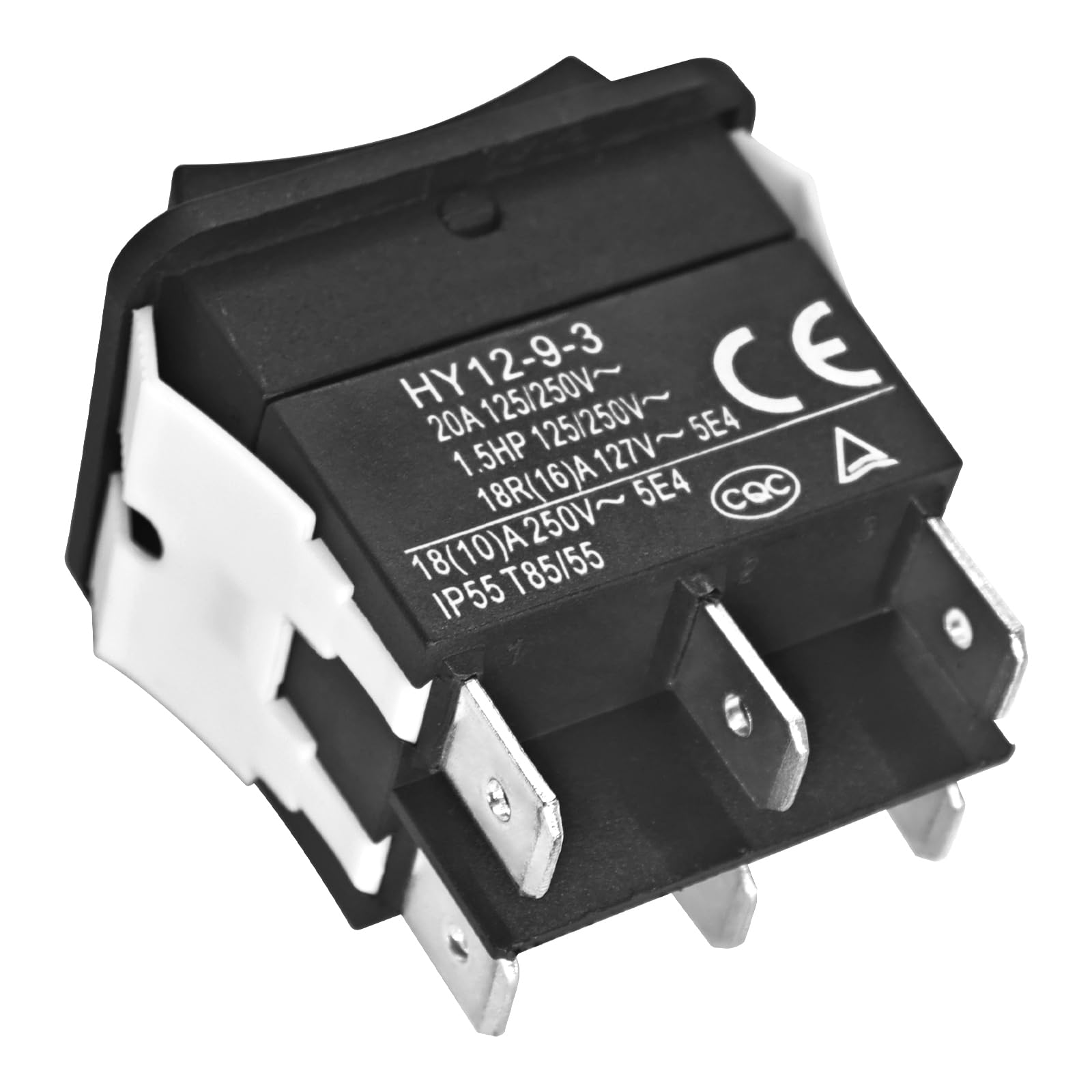 コントロールヒーター HY12-9-3 On/Off/On Rocker Switch (Pack of 2), 6 Pins 125/250V 20A