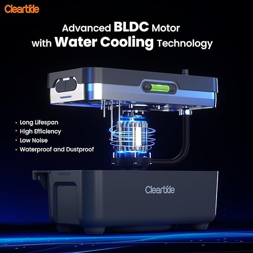 Miniatura 3 de Cleartide Bomba de condensado HVAC, ultra silenciosa 25 dB, 150 HP 110 GPH, bomba automática de eliminación de condensado con interruptor de