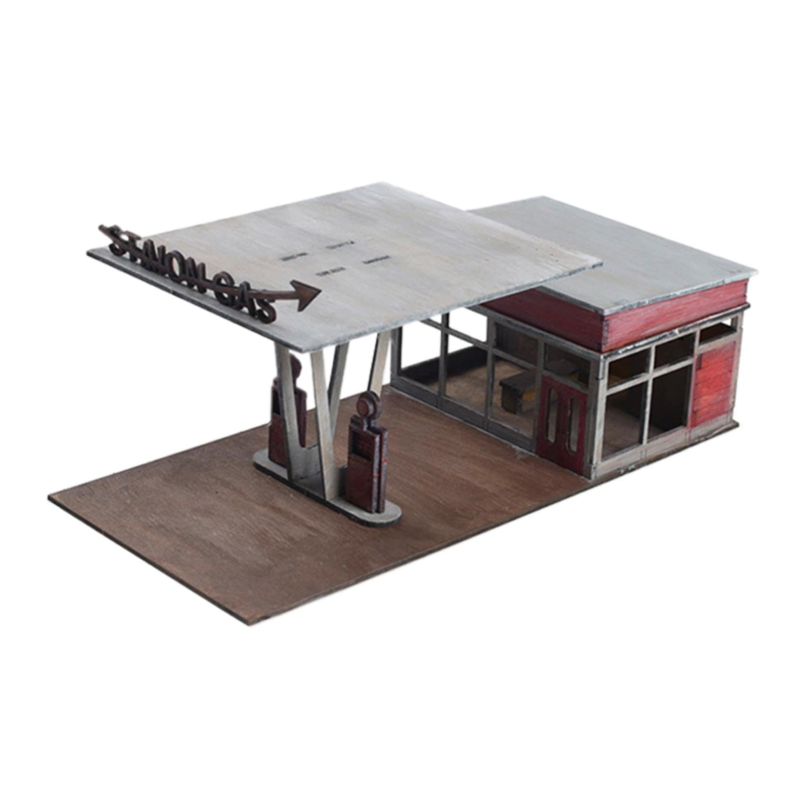 BNF® Gas Station Building Kits 1:64 1:72 Scale for Accessory Layout Model Railway|Toys & Hobbies | Diecast & Toy Vehicles | Cars, Trucks & Vans |1 Station Model-picture-26