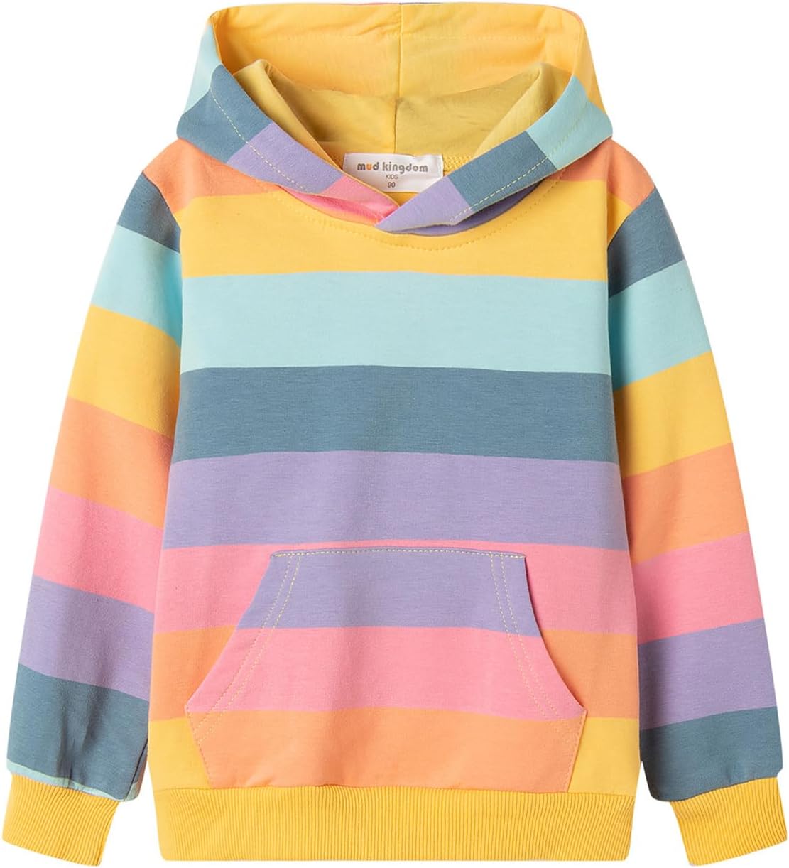 Mud Kingdom Little Girls Boys Hooded Sweatshirt Jersey Cotton Pullover Fashion Spring Fall
