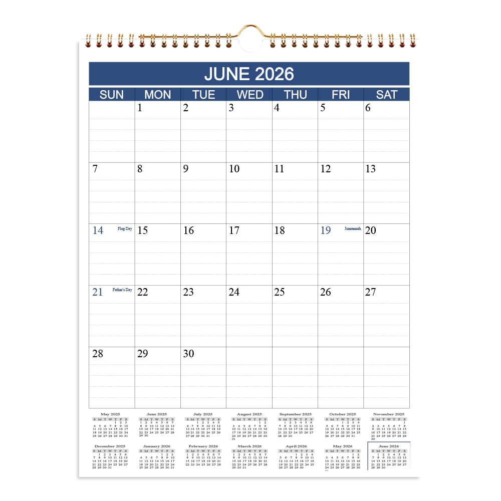 .x Inch Wall Calendar With Lines 202- Wall Calendar -