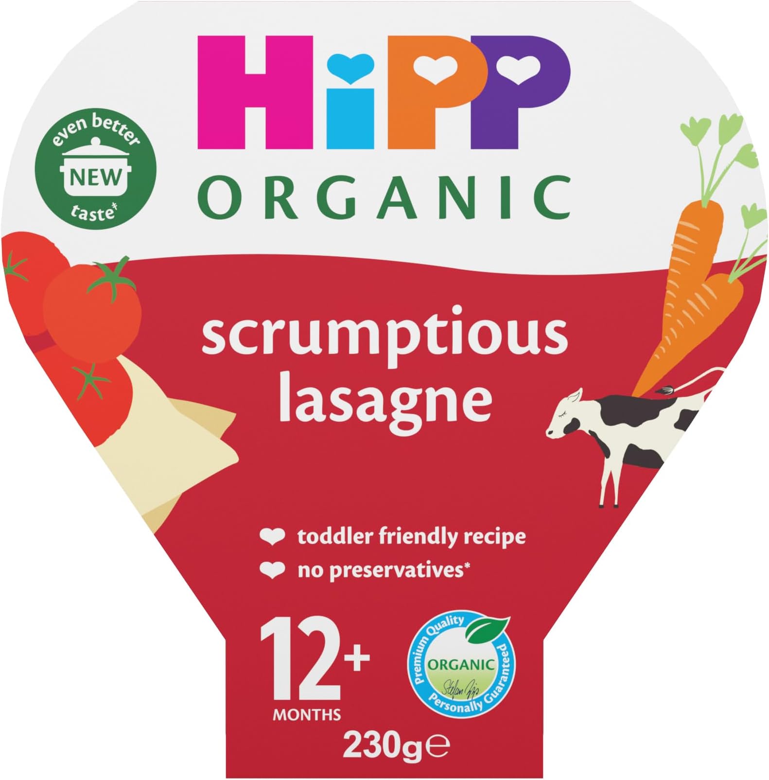 HiPP Organic Scrumptious Lasagne Toddler Tray Meal 12+ Months 230g (Pack of 5)