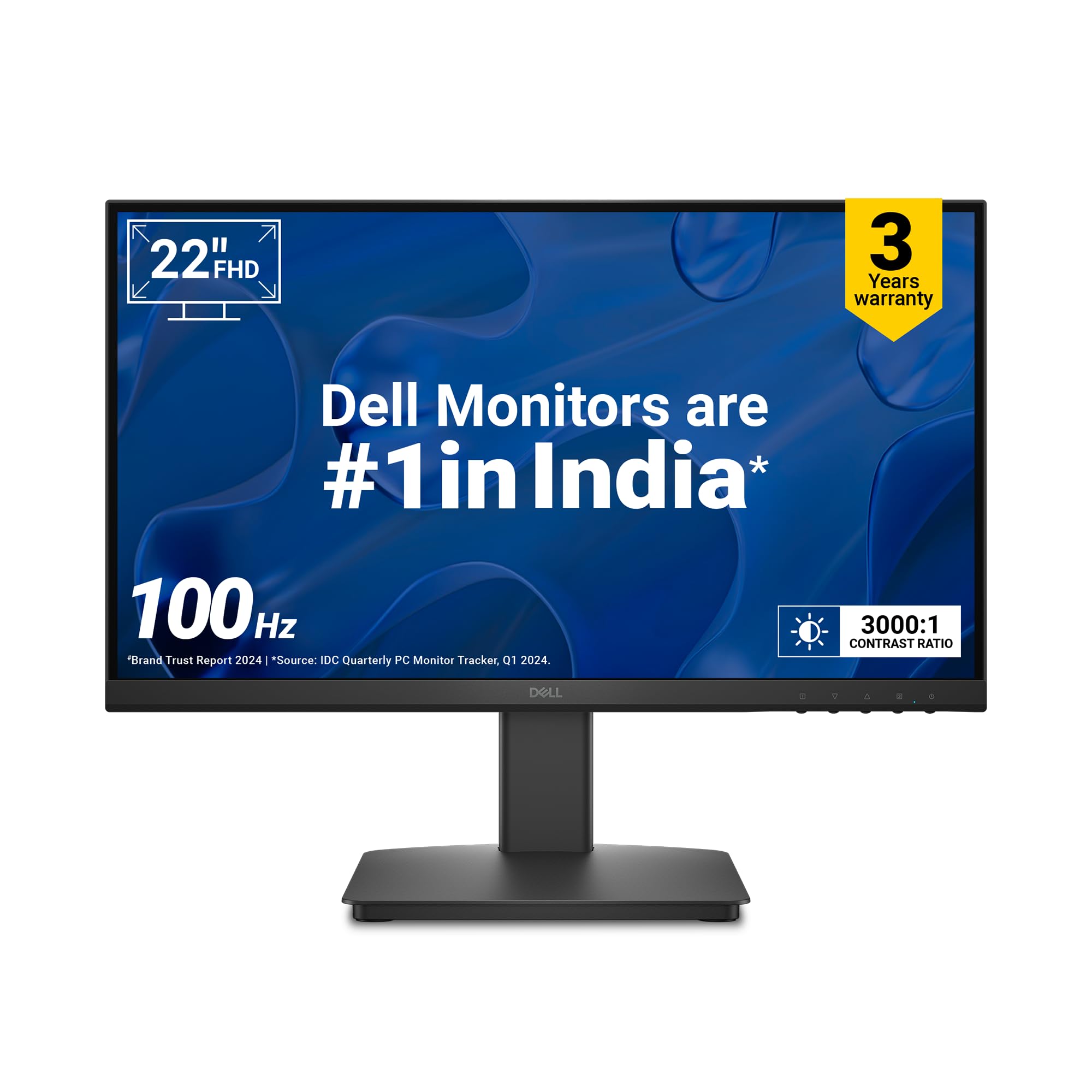 Dell SE2225HM 21.5"/54.6cm FHD, 100Hz Refresh, VA Panel, 5ms Response, Tilt Adjust, 3000:1 Contrast, 250 cd/m2, Ports: HDMI, DP 1.2, VGA, TÜV Rheinland 3-Star Eye Comfort, Ultra-Thin bezels Monitor discount deal