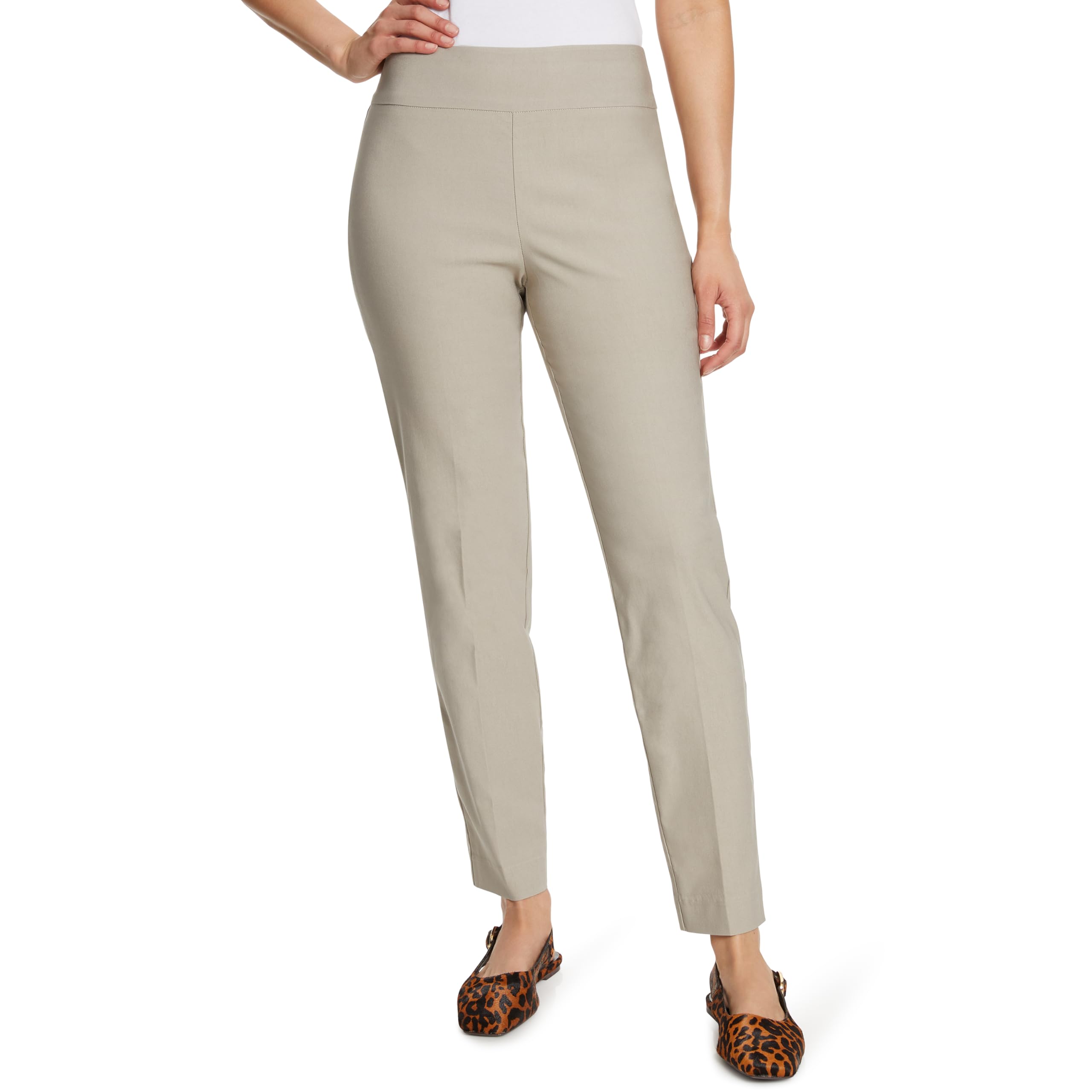 Gloria Vanderbilt Women's Pull on Tummy Slimmer Trouser Pant Standard