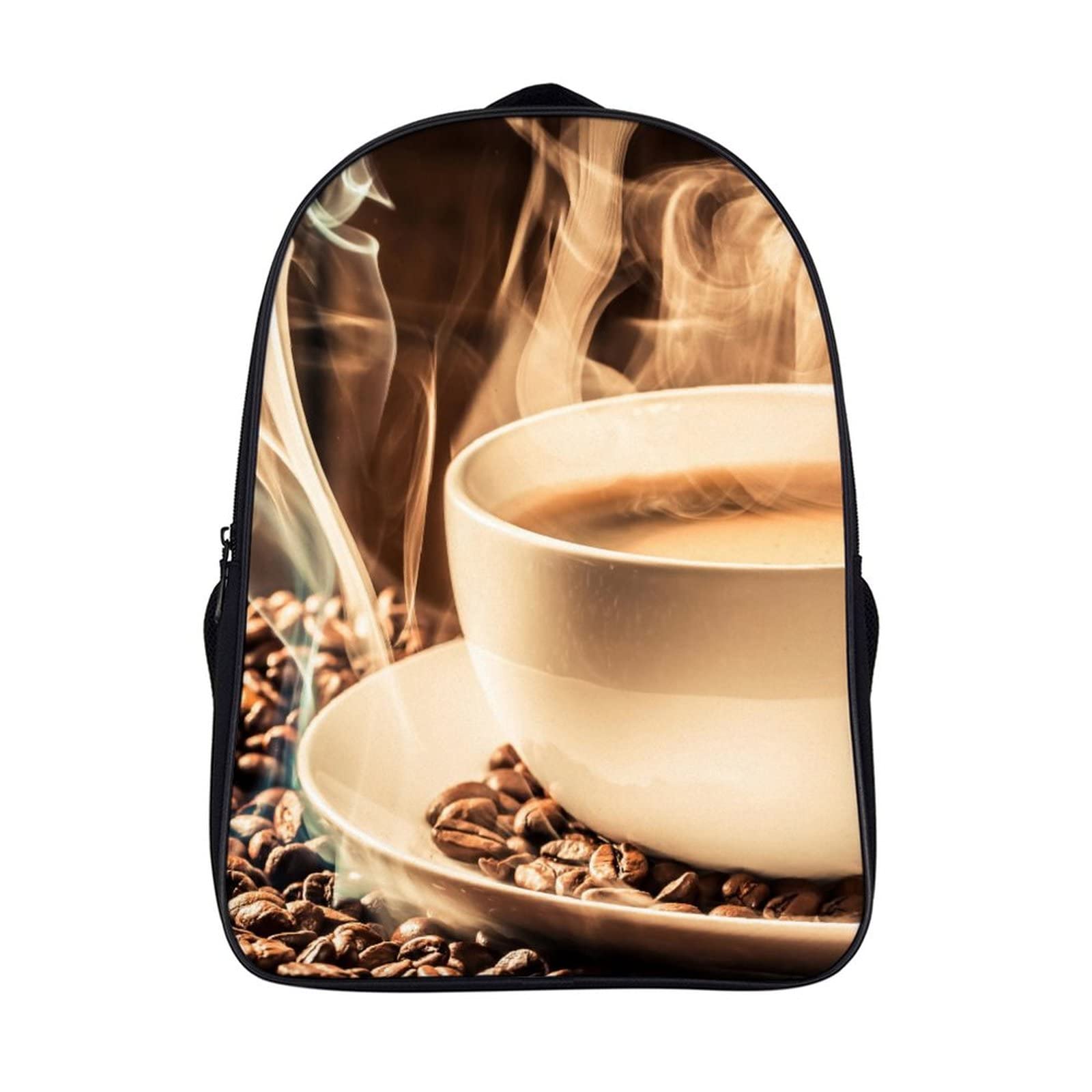 Sac à dos d'école relief 3D style classique café pour étudiants - 7