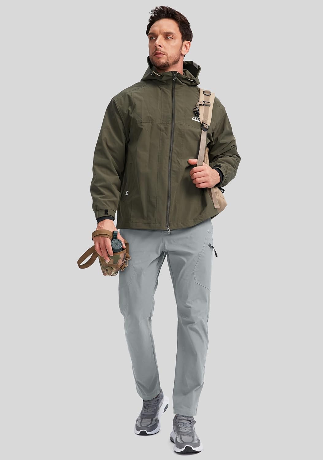 Pudolla Men's Lightweight Hiking Pants with 7 Pockets Quick Dry Water Resistant Fishing Travel Pants - Image 3