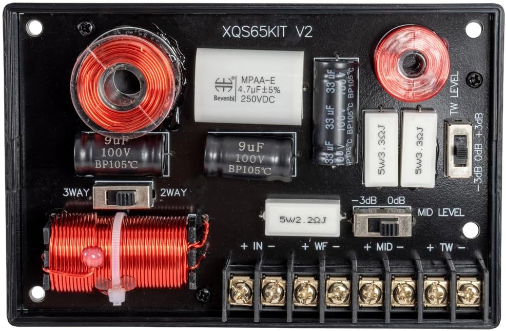 NVX XQS65KITv2 6.5" XQ-Series 2-Way Component Car Speakers