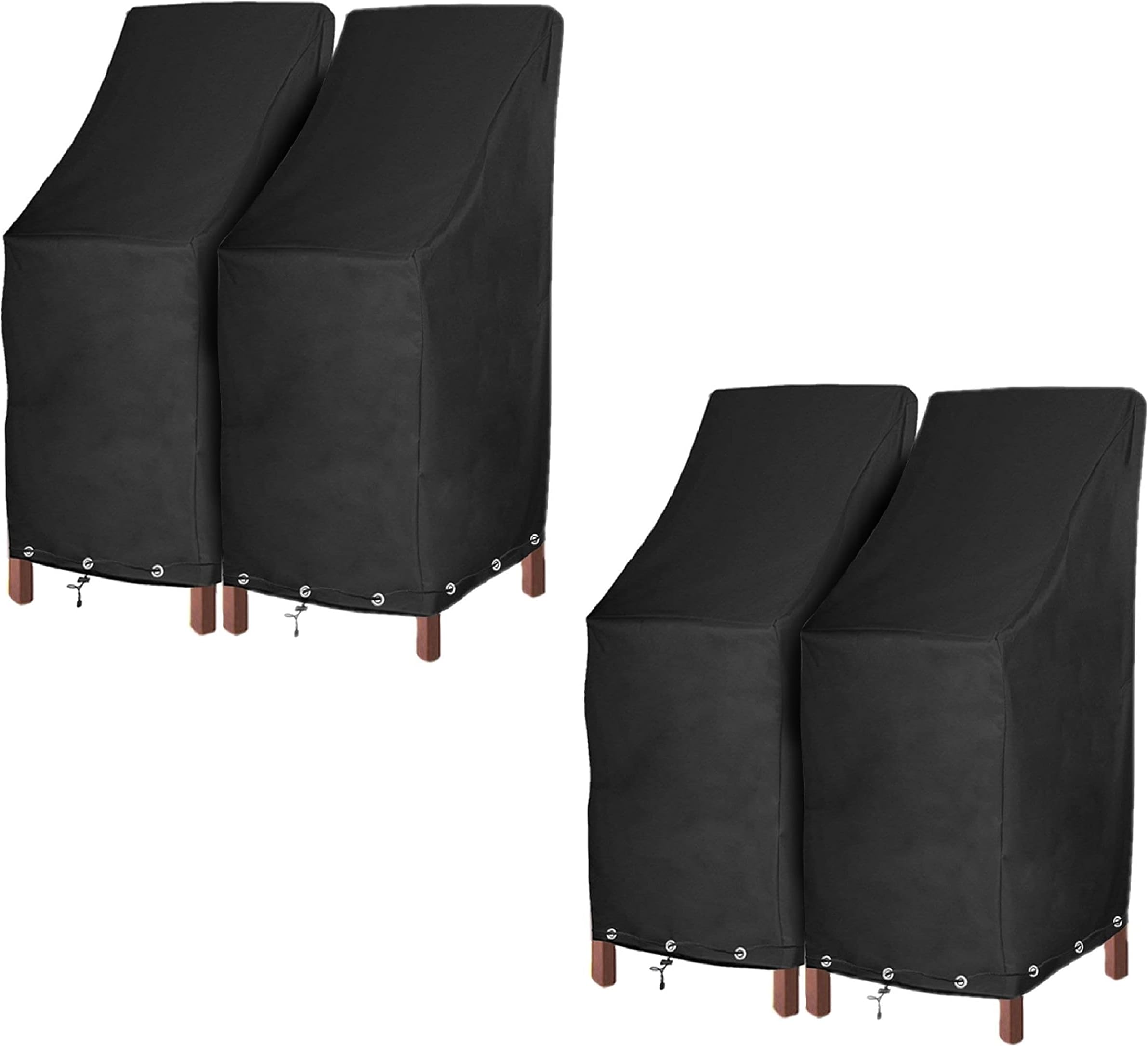 High Back Patio Chair Covers Waterproof Heavy Duty