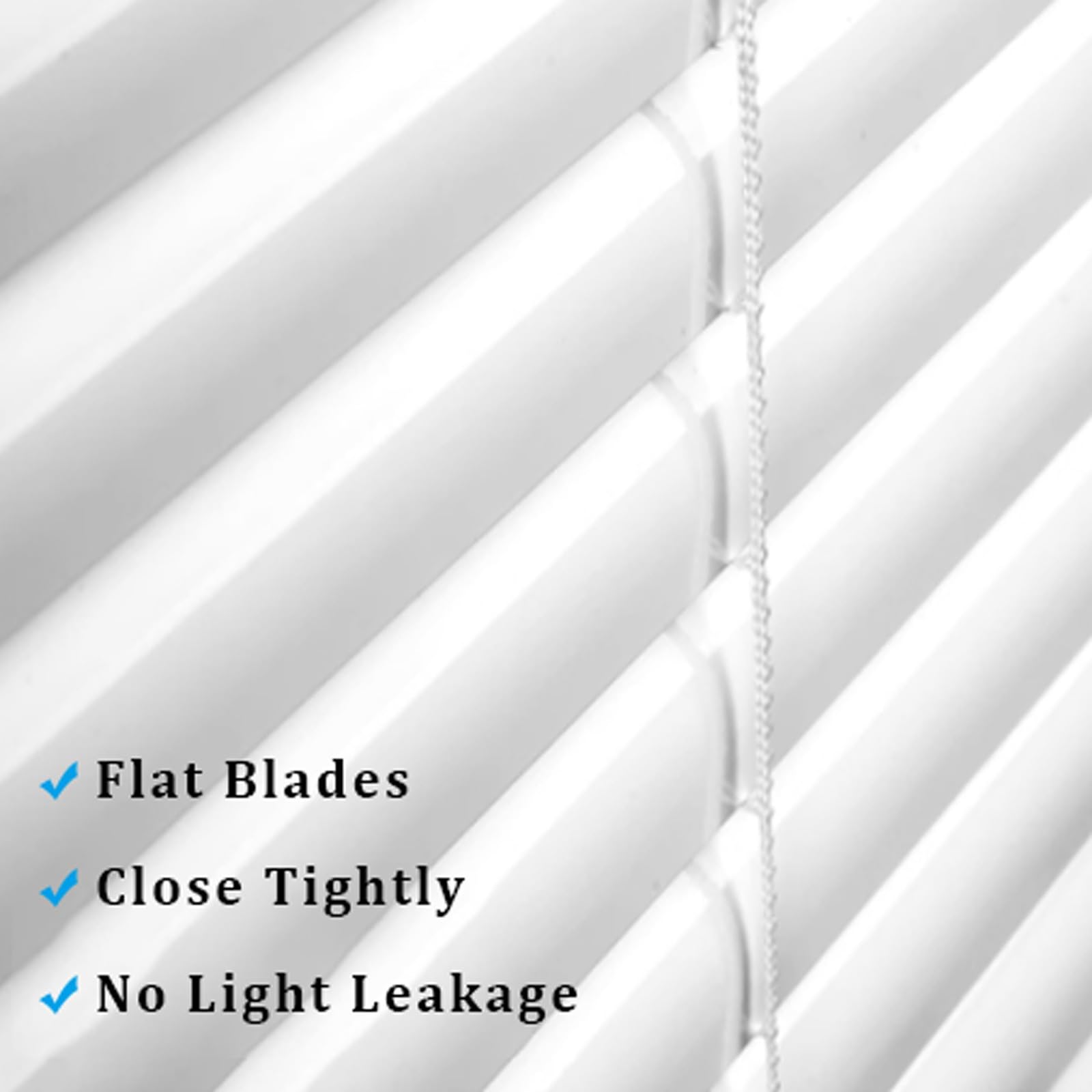 Estor Plisado Personalizado Lamas de 25mm Opacas Persiana de Aluminio Impermeable Aislamiento Térmico Persianas Venecianas para Dormitorio Baño Cocina(1.2X1.4M)