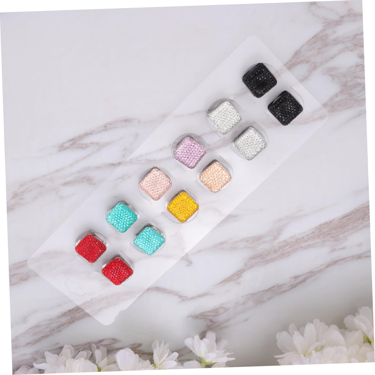 36 Stk Magnetische Brosche Hijab Magnetisch Filz Pompons Haarturban Bandanas Quadratische Magnete Organisator Für Zahnseide Holz Trendige Accessoires Kopfbedeckung Schal