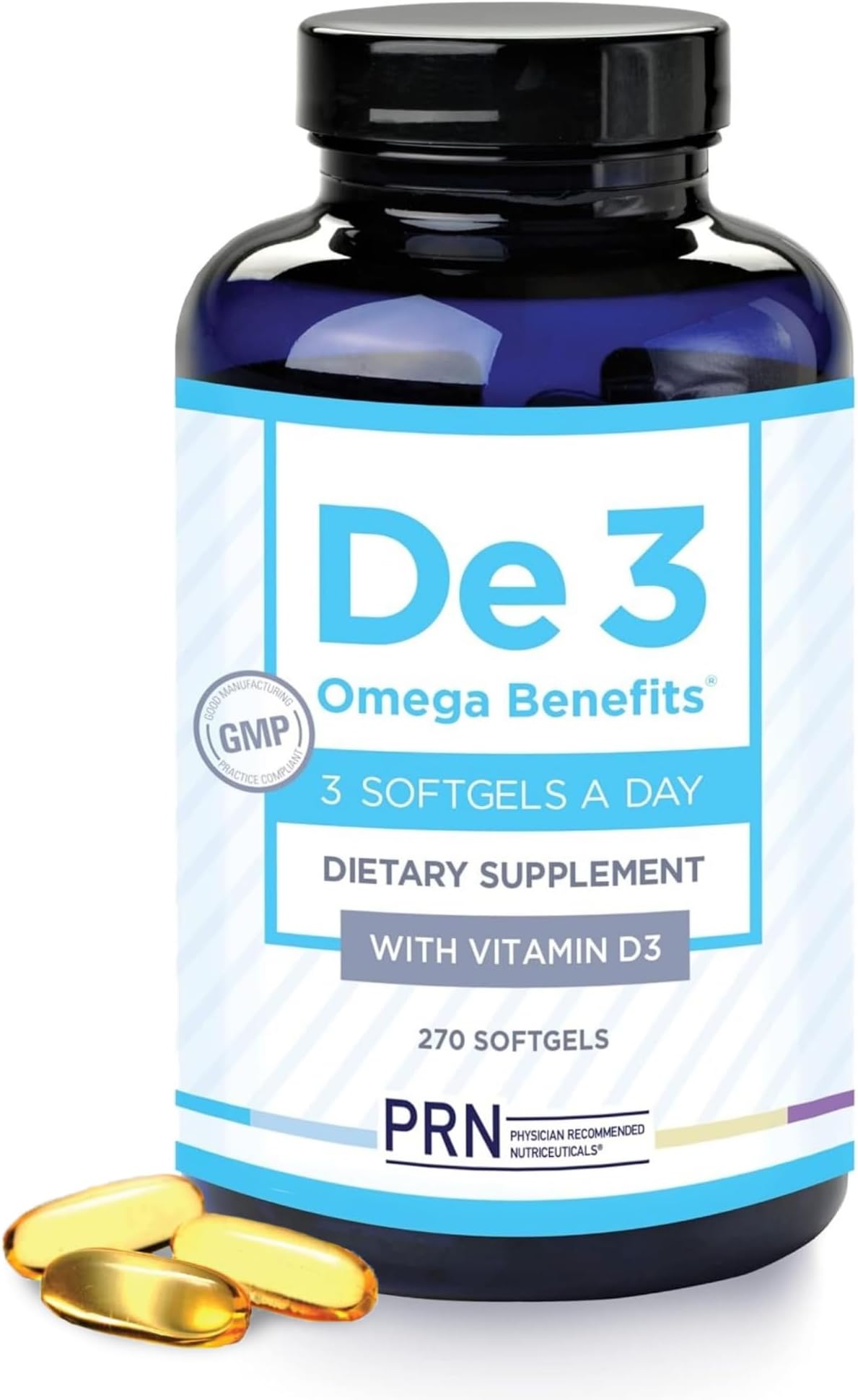 - De3 Dry Eye Ultra Pure rTG Omega 3 – Support for Dry Eyes - 2400mg EPA & DHA – New & Improved-Burpless-3 per Day Serving, 3-Month Supply