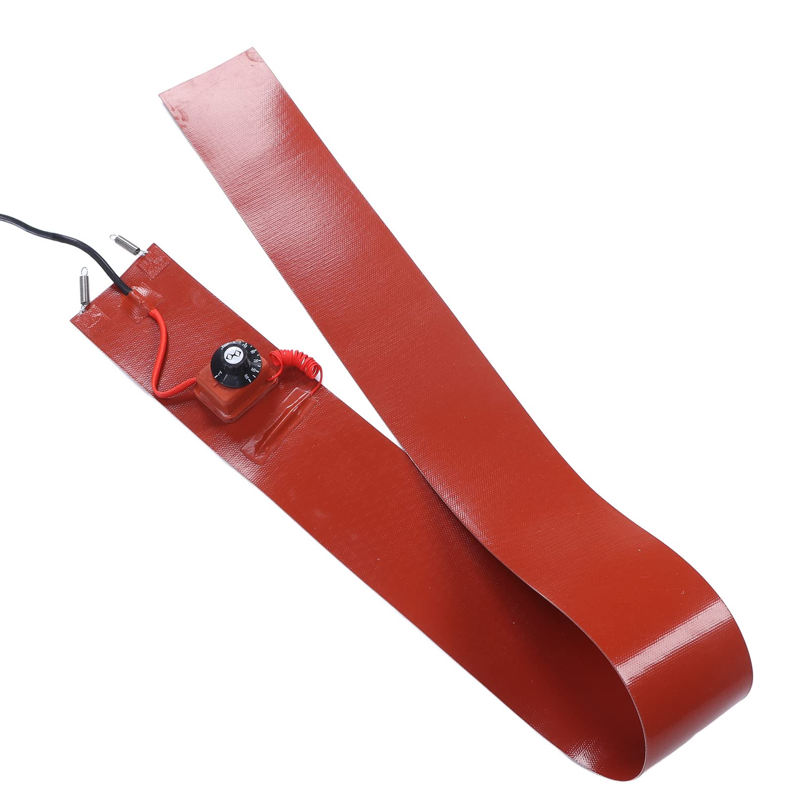 Riscaldatore per fusti in metallo, fascia scaldafusti 30‑150℃ 125mmx1740mm Termostato Ampia applicazione Molle elastiche Silicone per isolamento(#2)