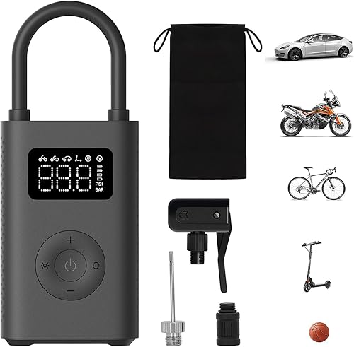 Xiaomi Compresor de Aire Eléctrico Portátil, Inflador de Neumáticos de 150 PSI para Coche, Patinete, Neumáticos de Bicicleta y Bolas - Inalámbrico