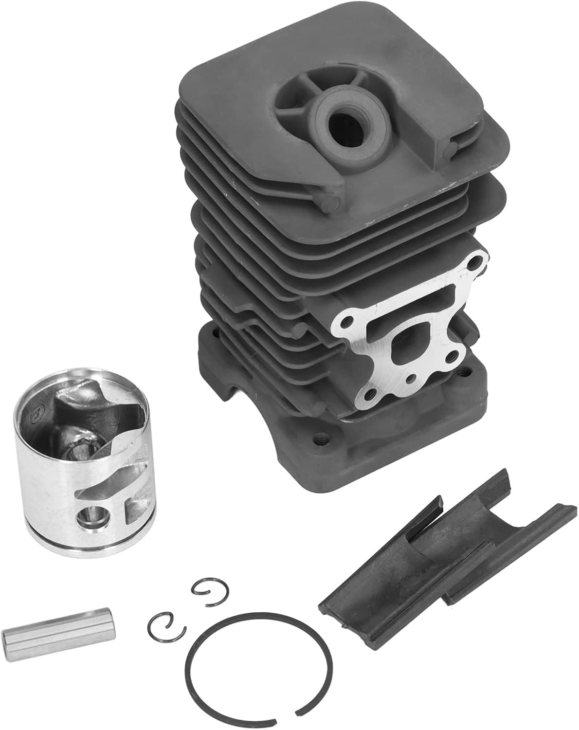 Ejoyous Zestaw Cylindrów, Części Cylindrów ze Stopu Aluminium o Wysokiej Zawartości Krzemu z Tłokiem 40 Mm, Zamiennik Rozmiaru Standardowego do PARTNER 842 840 742 i do Naprawy Piły łańcuchowej
