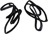 Front Door Weatherstrip Seal Kit Set of 2 for Jeep Wrangler JK with 2007-2018 Models Replaces 55395274AW 55395275AW Improved Door Sealing