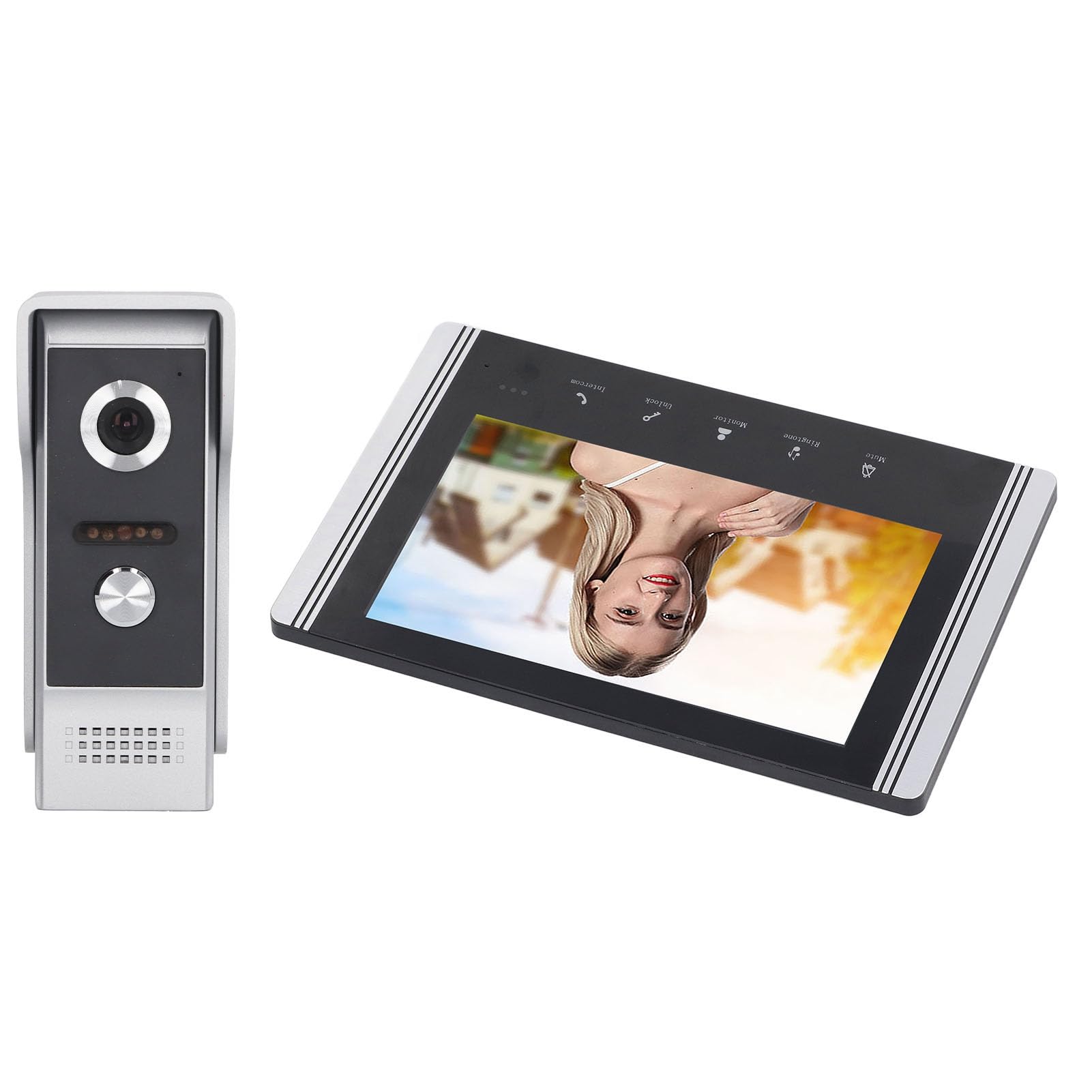 Dioche xrfs6vn7b2WiFi Wideodomofon Inteligentny 1 za 1 Telefon Wizualny Remoe Sterowanie Wideodomofon System Wejściowy, Wtyczka UE