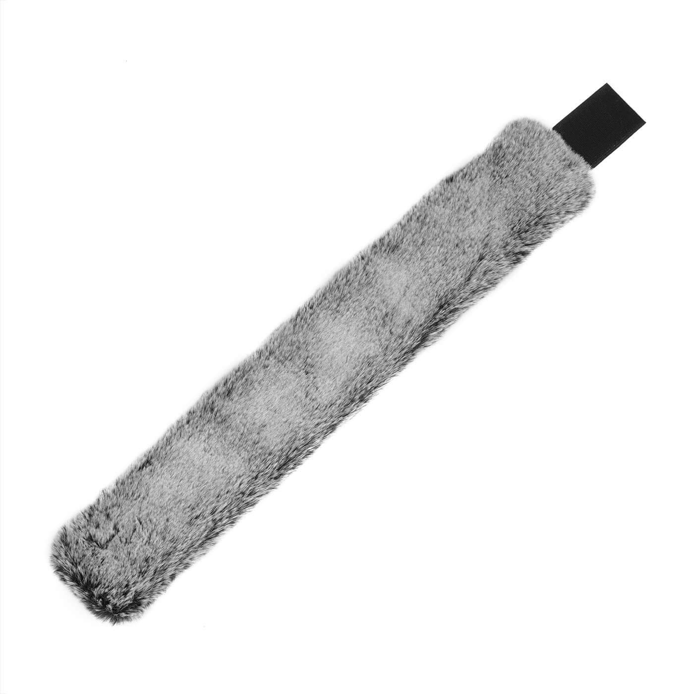 Surell Rex Rabbit Faux Fur Knit Stretch Headband OS Black Frost $65 Shop Rex Rabbit Fur Knit Headband – Surell Accessories main image 2