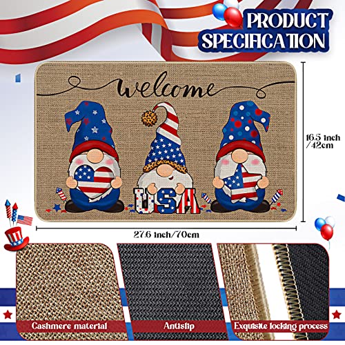 Tallew-Patriotic-Gnome-Doormat-Welcome-Mats-Outdoor-Non-Slip-Rubber-Entrance-Floor-Mat-Rug-for-4th-of-July-Independence-Day-Memorial-Day-Home-Indoor-Outdoor-Holiday-Decoration-27-x-16-Inches Tallew Patriotic Gnome Doormat Welcome Mats Outdoor Non Slip Rubber Entrance Floor Mat Rug for 4th of July Independence Day Memorial Day Home Indoor Outdoor Holiday Decoration 27 x 16 Inches