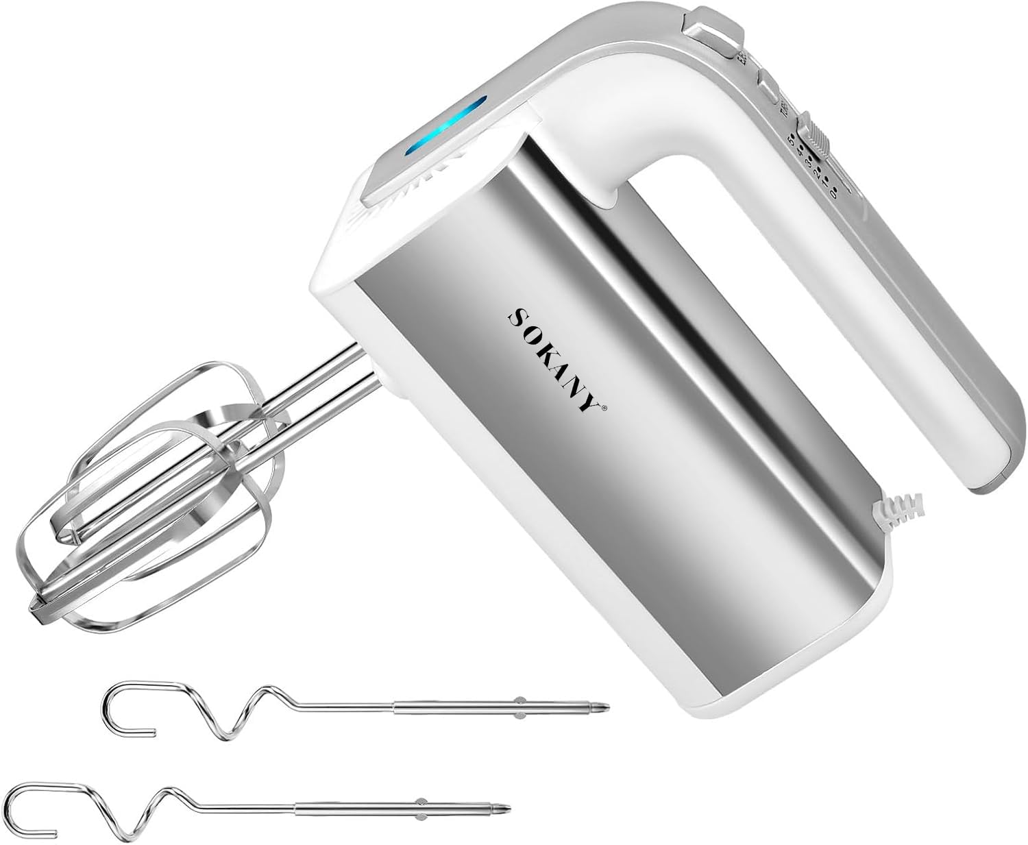 家具 sweetback SOKANY CX-6651W Hand Mixer Electric, Handmixer 800W Electric Whisk