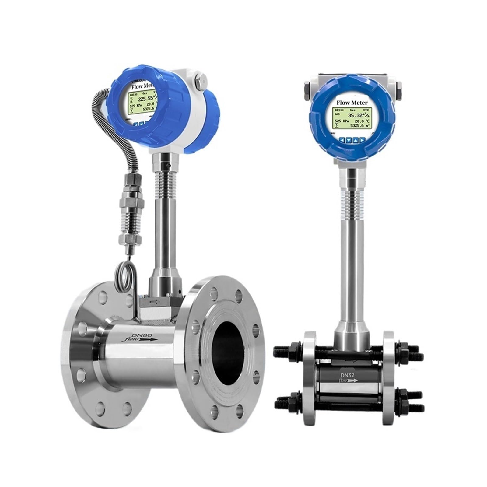 WUPLKCUIJ 1pcs Flow Meter Oxygen Meters Vortex for Gas Steam Industry(DN15)