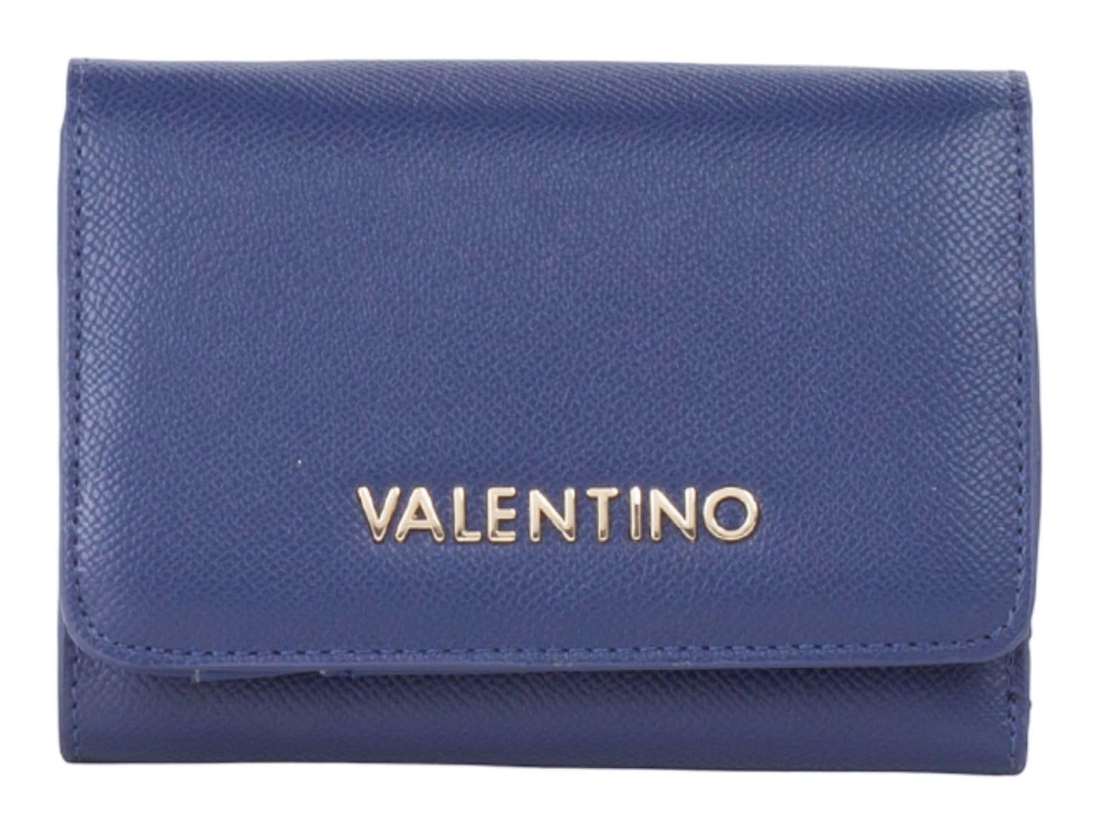Valentino Purse Delia Re Wallet with Flap Blu Dark Blue