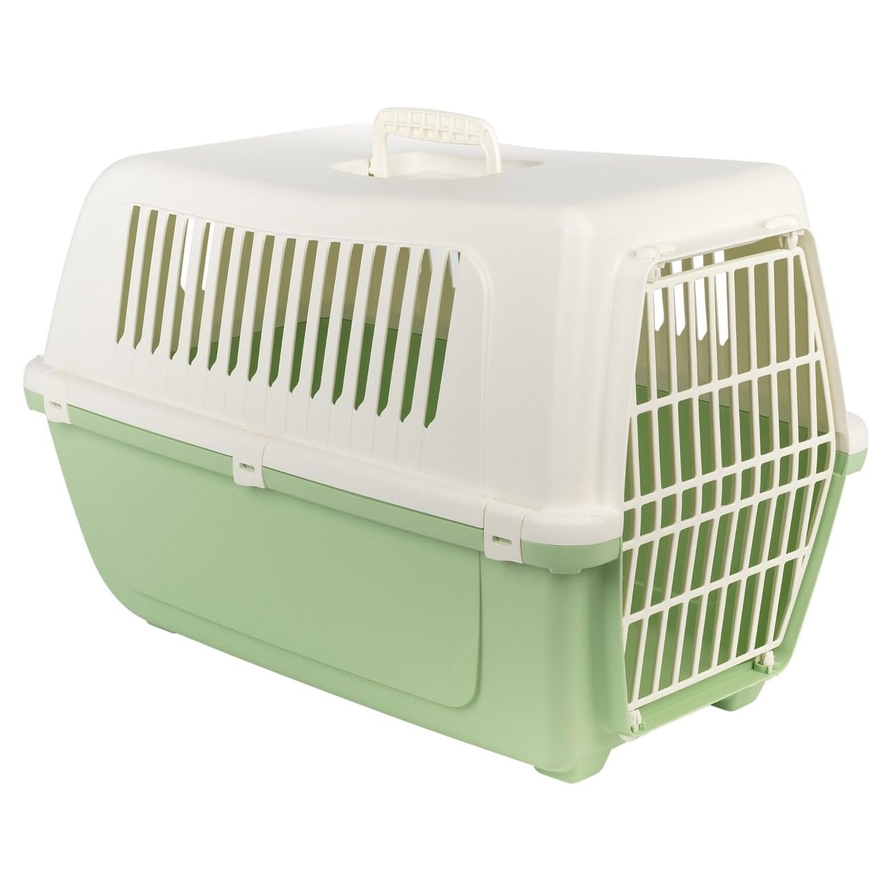 URBNLIVING Plastic Pet Carrier Dog Cat Travel Crate (Green-Small)