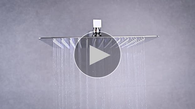 16 Inch Rainfall Shower Head, BSTIIU Stainless Steel Round