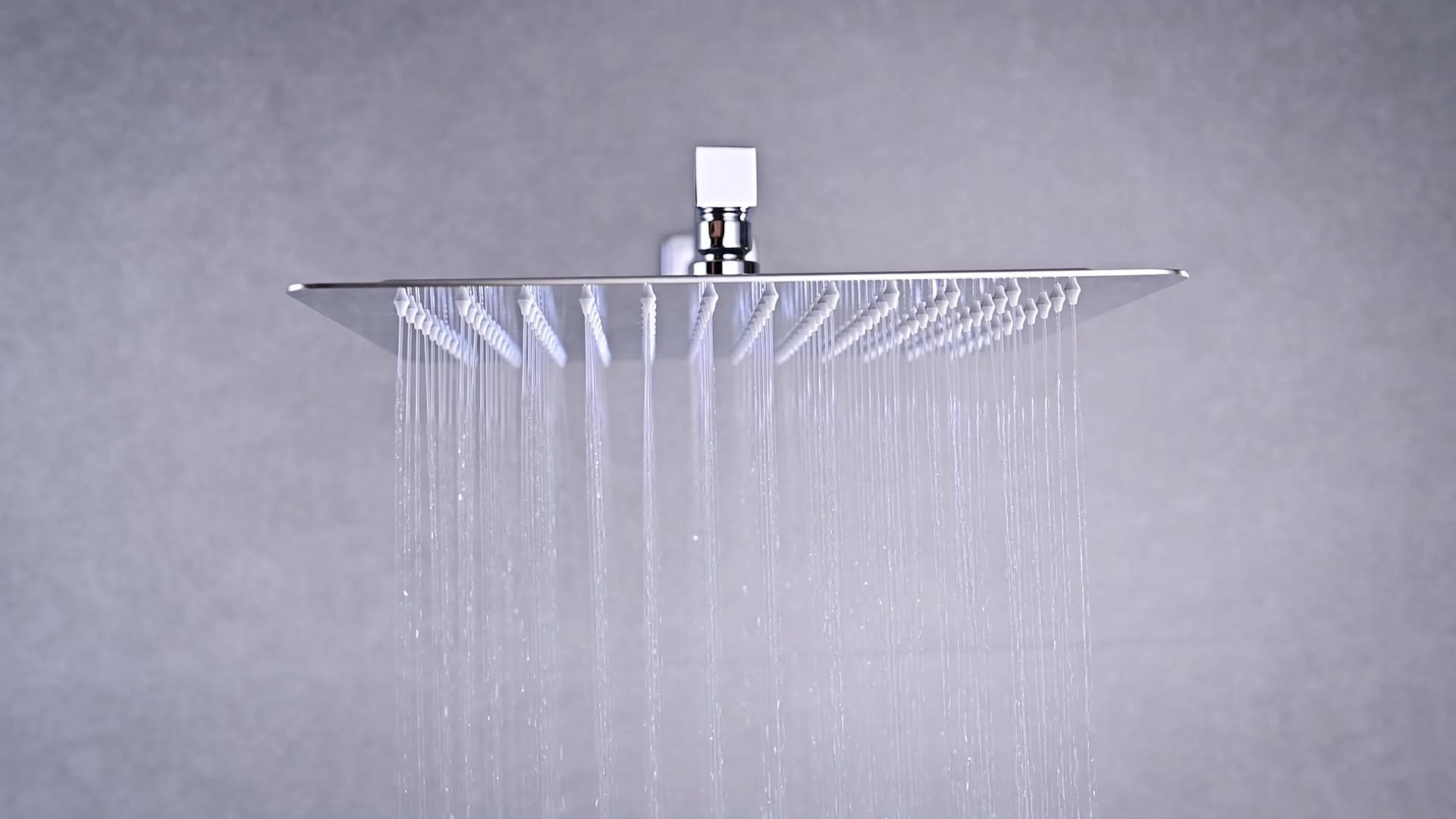 16 Inch Rainfall Shower Head, BSTIIU Stainless Steel Round