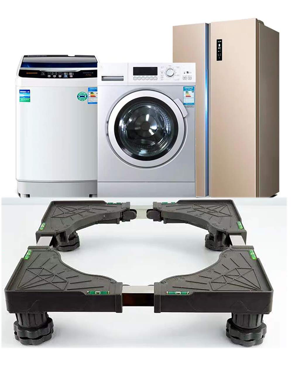YULEMY Universal Mobile Base Dorm Fridge Stand Washing Machine Base
