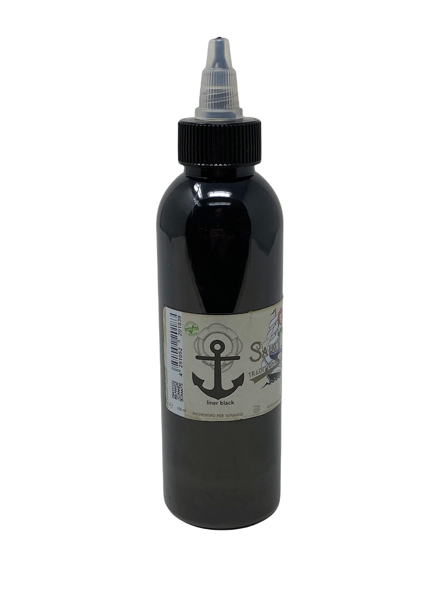 Sailor Jerry Liner Black 150 ML – Deutsche tatuaggio con certificato – INKgrafiX ig04376 Tattoo Ink