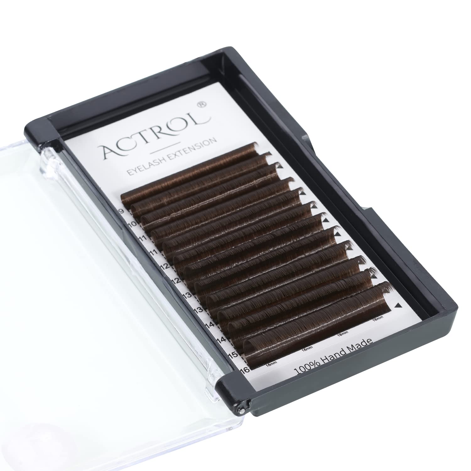 Colored Eyelash Extensions Easy Fan - Brown D Curl