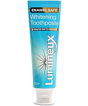 Lumineux Teeth Whitening Toothpaste - Peroxide Free, Enamel Safe for Sensitive Whiter Teeth - Fluoride Free, No Alcohol, Artificial Colors, SLS Free Dentist Formulated - 3.75 Oz