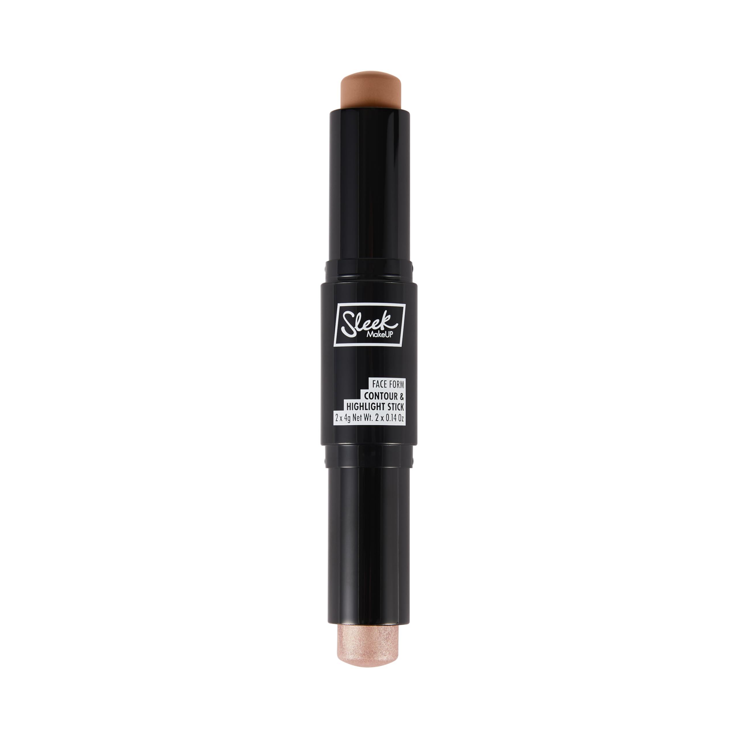 Sleek MakeUP Face Form Contour & Highlight Stick - 2-in-1 Cream Contour and Highlighter, Buildable Lightweight Formula with Jojoba Oil & Vitamin E, 8g (Light)