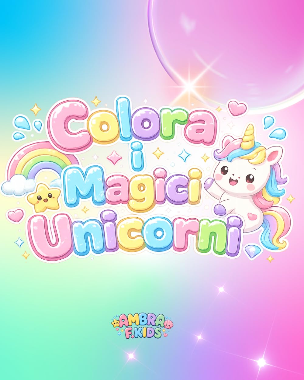 Colora i Magici Unicorni: 80 pagine da colorare semplici e divertenti con adorabili unicorni | Disegni con linee spesse per bambini dai 3 ai 5 anni