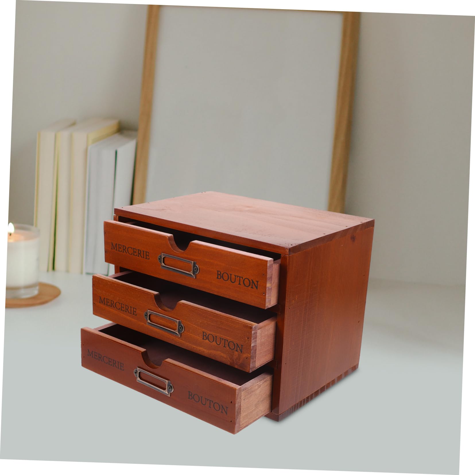 Cabilock Organiseur De Bureau à Boîte De Rangement à Niveaux Pour Bijoux Bibelots Et Articles De Papeterie Tiroir Pour Bureau