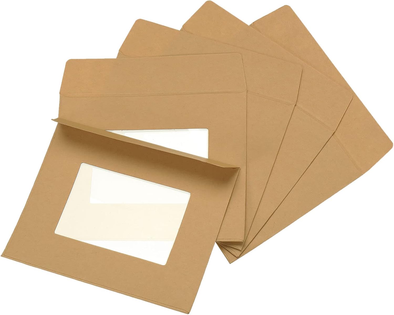 YOKIVE 10 Pack Full-Face Window Envelopes, 4