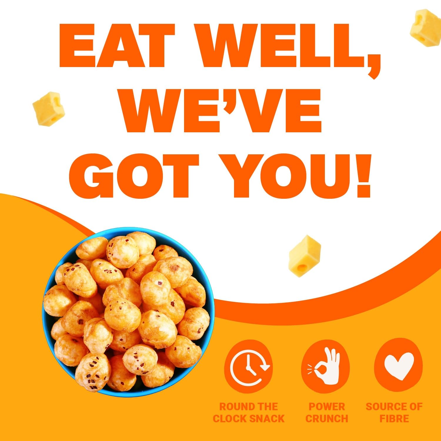 MOM - Meal of the Moment, Roasted Makhana Pack of Desi Chaat, Tomato Achaari and Cheddar Cheese, 52g each | Source of Protein | No Palm Oil | Gluten free 3