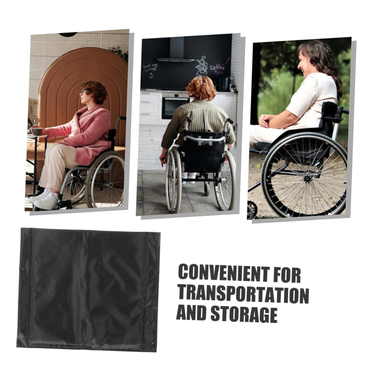 ULTECHNOVO Cojín para Silla De Ruedas De Tela Oxford Gruesa, Asiento De Repuesto Transpirable Antideslizante, 2 Piezas, Accesorios para Sillas De Ruedas Uso Diario, Comodidad para Adultos