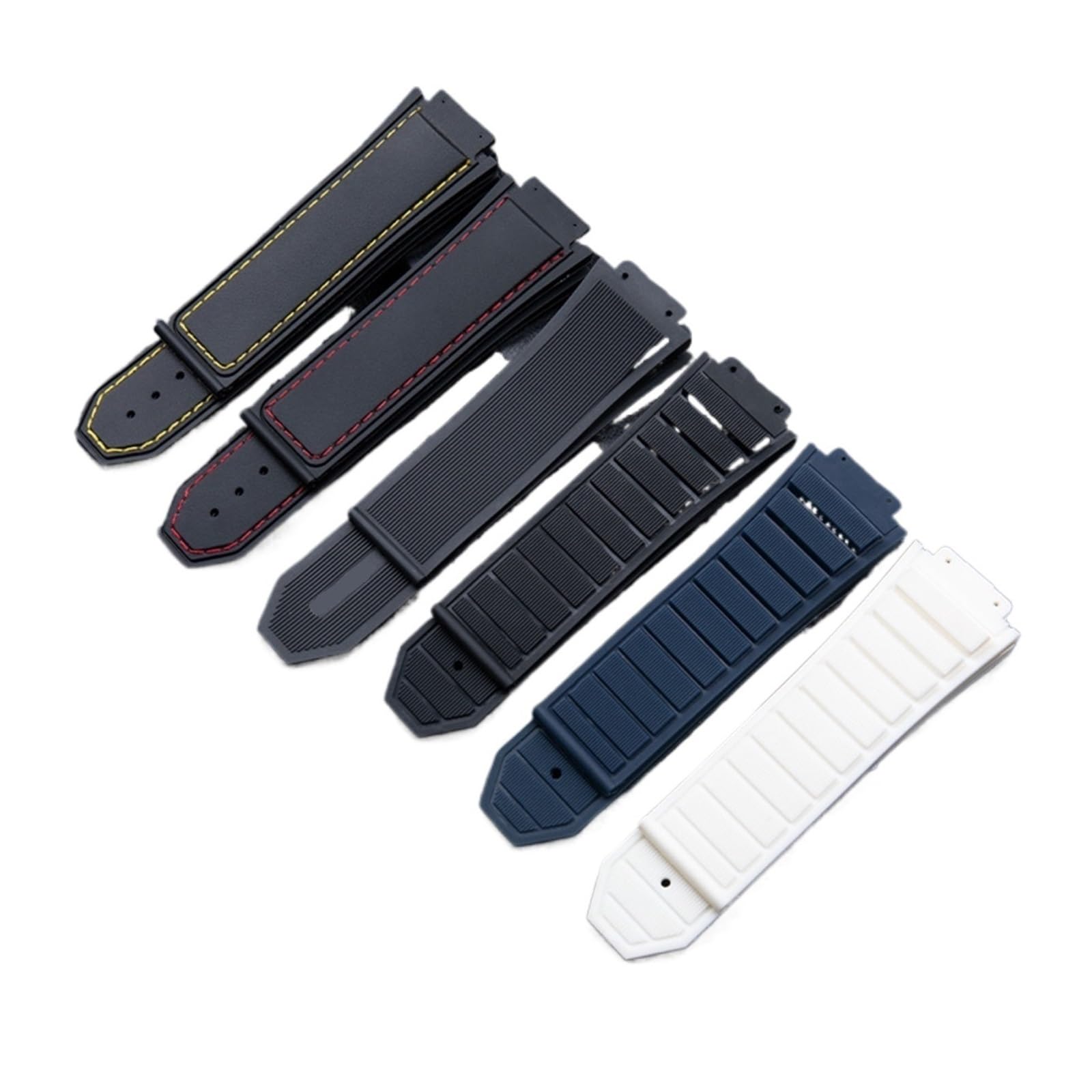29 x 19 mm Silikon-Armband aus Gummi, kompatibel mit der -Armbandserie für King Power, Schmetterlingsschnalle 24 mm