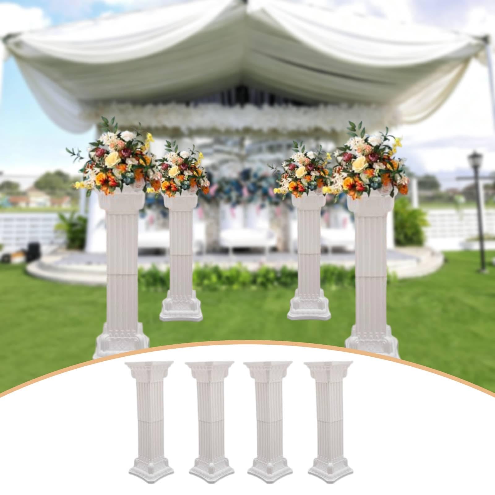 4 Columnas para Bodas, Ideales para La Decoración del Centro de Mesa de La de Apertura.