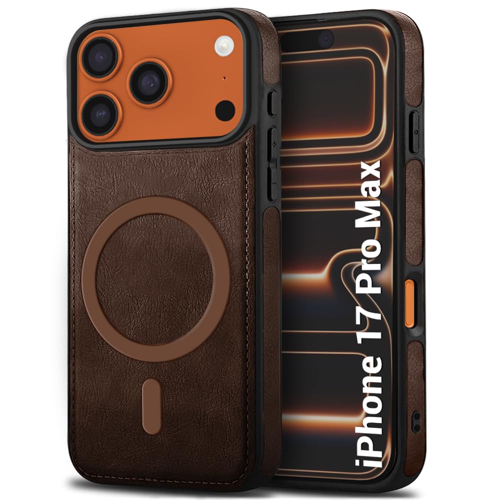 TheGiftKart Genuine Leather Finish Back Cover Case for iPhone 17 | Shockproof Design | Raised Edges for Camera & Screen Protection | Stunning Minimalist Design Back Case Cover (Chrome Sides, Brown) — Amazon image 17