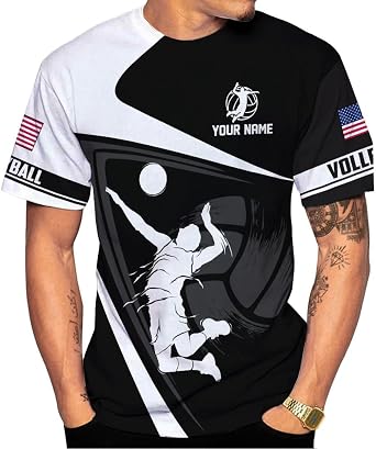 Personalized Volleyball Shirt, Volleyball 3D Tshirt for Men & Women, Volleyball Uniform, Shirt for Volleyball Lover Volley 2