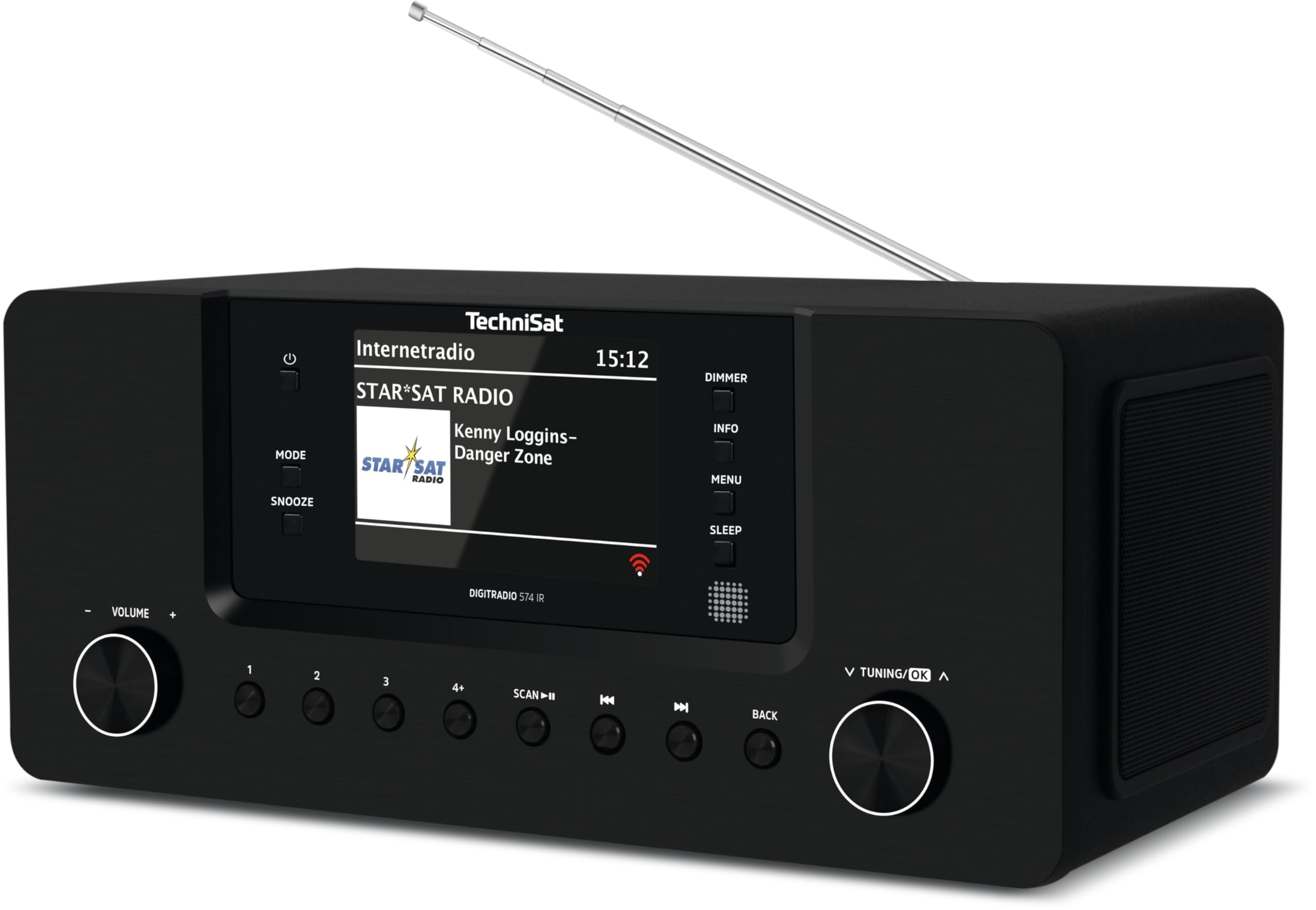 TechniSat DIGITRADIO 574 IR DAB+ Radio Internet avec Bluetooth - Noir