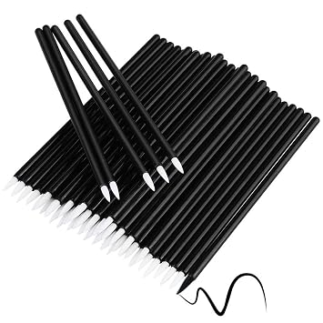 Disposable Eyeliner Brush Eye shadow Applicator Fine Point Eye Liner Pens Lip Liner brushs Cosmetic Wands Makeup Tool set,200pcs Black