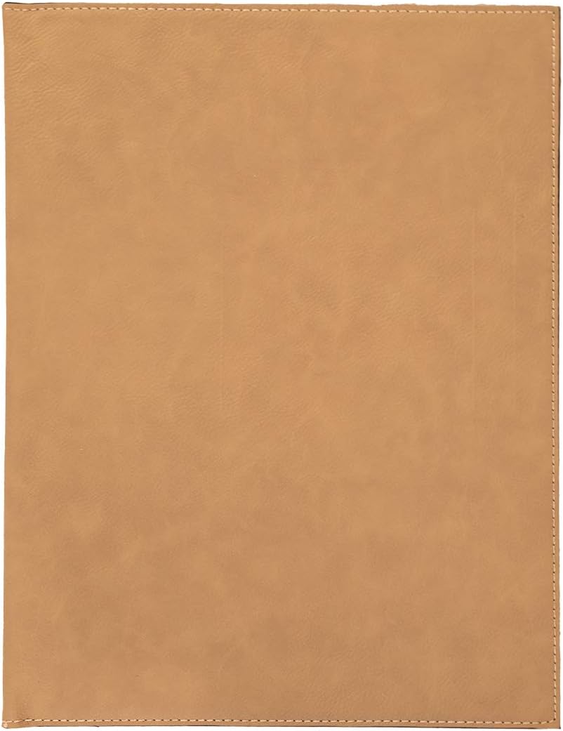 LUXPaper Multi-Pocket Standard Portfolio | Business Card Slot | 8 1/4" x 11 3/16" Ruled Memo Pad Included | Tan | 1 Qty Pack of 1 Tan - Standard Portfolio