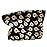 SxoSyo Cosmetic Bags for Women Makeup Bag Large Capacity Purse Travel Toiletry Zipper Storage Pouch Make up Brushes Organizer for Gifts (Black, Flower)