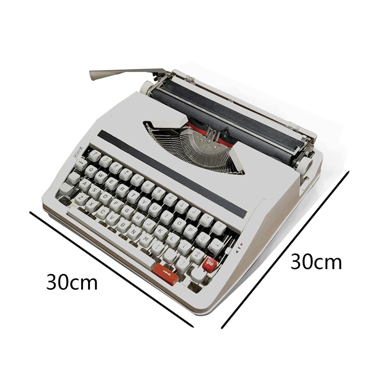 Praktyka pisania mechanicznego drukowania książka retro drukarka staromodna ręczna maszyna do pisania przenośna i łatwa w użyciu - zestaw czerwonej czarnej wstążki